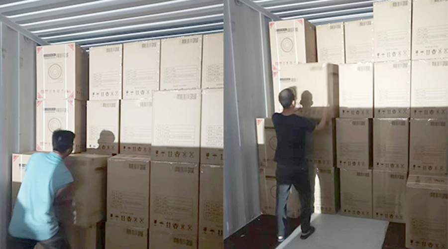 裝柜日常！日本客戶(hù)Sentern滾筒干衣機(jī)順利出貨