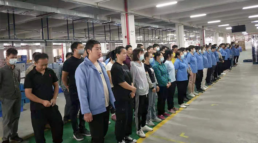 金環電器生產部組織員工開展工作動員會議